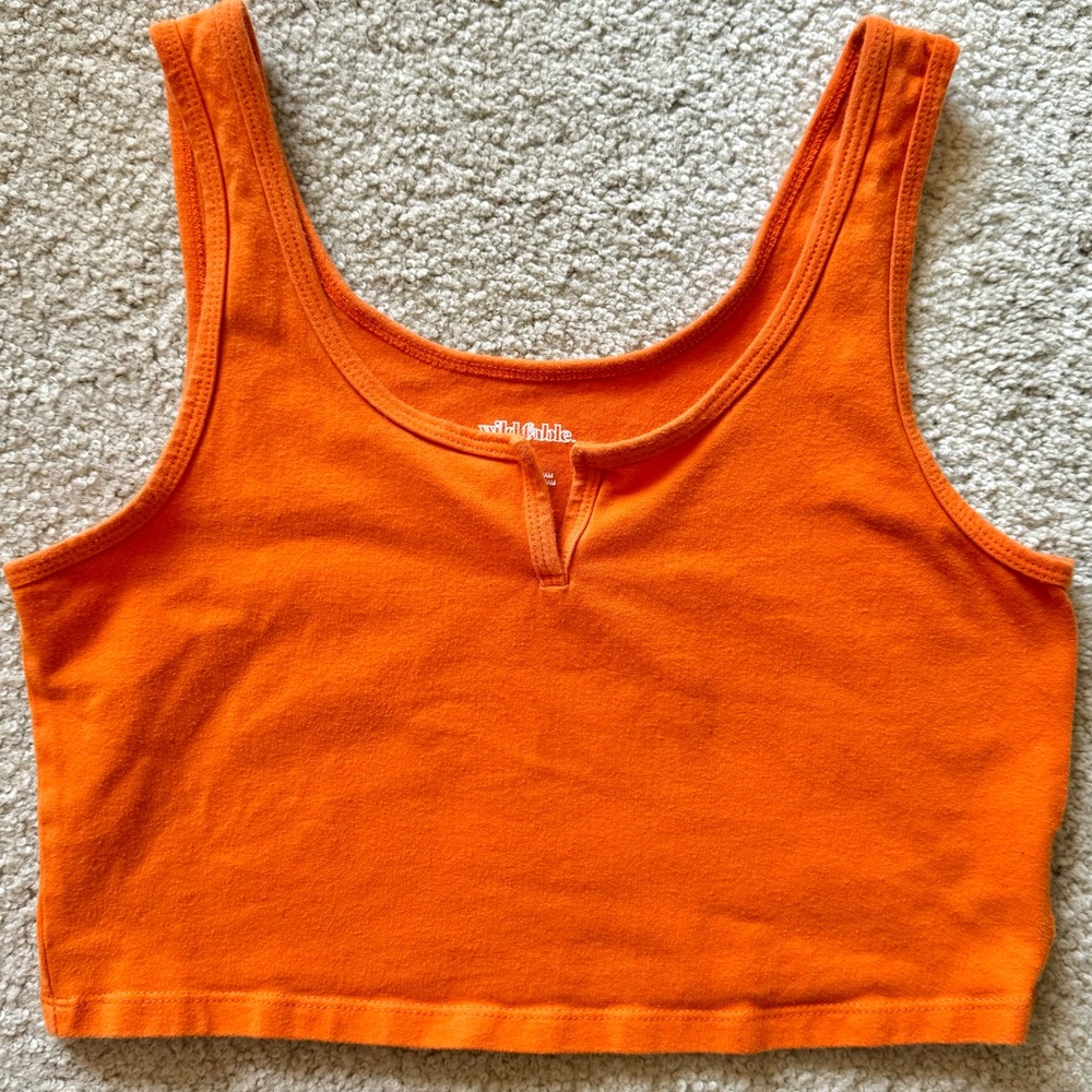 Wild Fable Crop Tank Top Bundle - Pink, Orange, Green, Blue - Picture 4 of 7